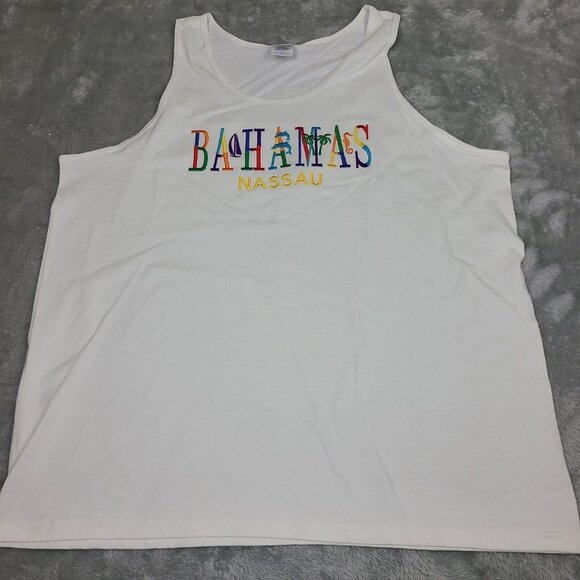 Nassau Other - RETRO‎ NASSAU BAHAMAS FLOWY BEACH VIBES/PALM TREE SOUVENIR TANK TOP XL